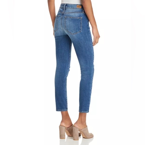 PAIGE Verdugo Skinny Crop Distressed Jeans - Size 29 - Picture 2 of 14